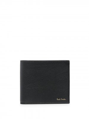 Складной бумажник с логотипом PAUL SMITH. Цвет: черный