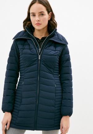 Куртка утепленная DKNY. Цвет: синий