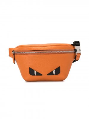 Поясная сумка Monster Fendi Kids. Цвет: оранжевый