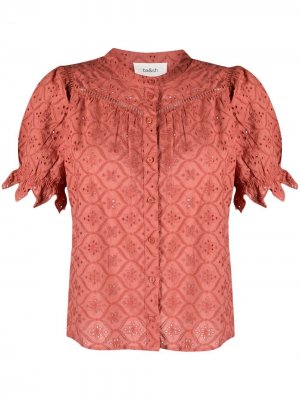 Рубашка Birkin с английской вышивкой Ba&Sh. Цвет: розовый