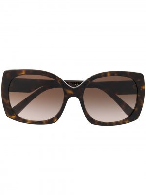 Солнцезащитные очки в квадратной оправе Dolce & Gabbana Eyewear. Цвет: коричневый