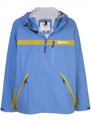 Куртка с логотипом Supreme. Цвет: синий