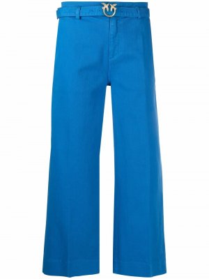 Укороченные брюки палаццо Pinko. Цвет: синий
