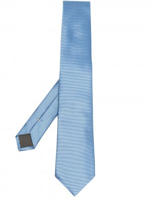 Фактурный галстук Canali. Цвет: синий