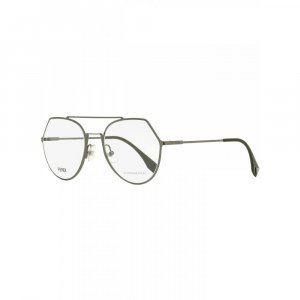 Женские овальные очки  FF0329 KJ1, темно-рутениевые, 53 мм Fendi