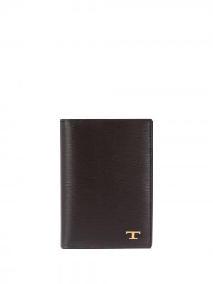 Tods кошелек с металлическим логотипом Tod's. Цвет: коричневый