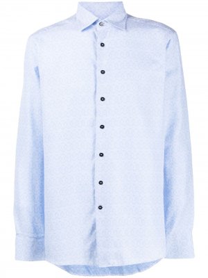 Рубашка с длинными рукавами Etro. Цвет: синий