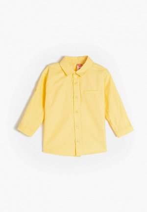 Рубашка Koton. Цвет: желтый