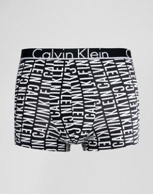 Хлопковые боксеры-брифы  ID Calvin Klein. Цвет: черный