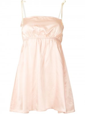 Платье Hanna с квадратным вырезом Morgan Lane. Цвет: розовый