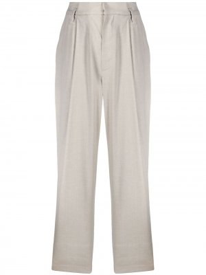 Зауженные брюки с завышенной талией Brunello Cucinelli. Цвет: серый