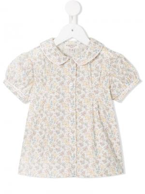 Блузка с цветочным принтом Cashmirino. Цвет: нейтральные цвета