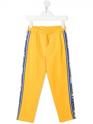 Спортивные брюки с логотипом Mini Rodini. Цвет: желтый