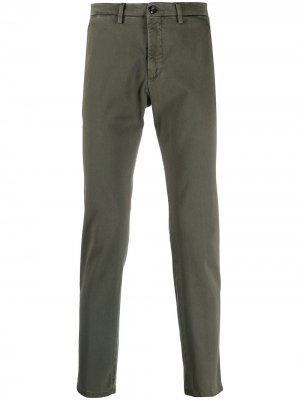 Узкие брюки чинос с заниженной талией Briglia 1949. Цвет: зеленый