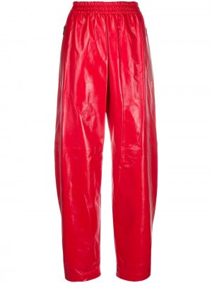 Лакированные брюки Bottega Veneta. Цвет: красный