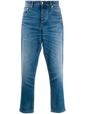 Зауженные джинсы с пятью карманами AMI Paris. Цвет: синий