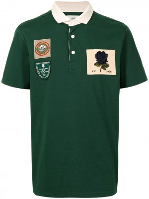 Рубашка поло с короткими рукавами и нашивкой Kent & Curwen. Цвет: зеленый
