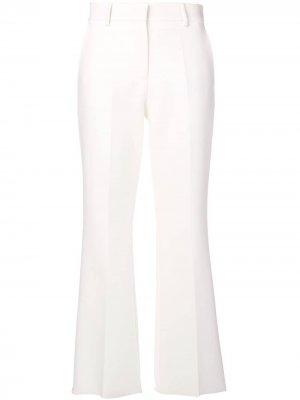 Расклешенные брюки строгого кроя MSGM. Цвет: белый