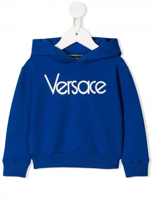 Худи с логотипом Young Versace. Цвет: синий