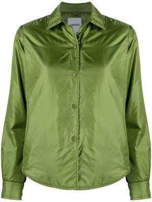 Утепленная куртка-рубашка Aspesi. Цвет: зеленый