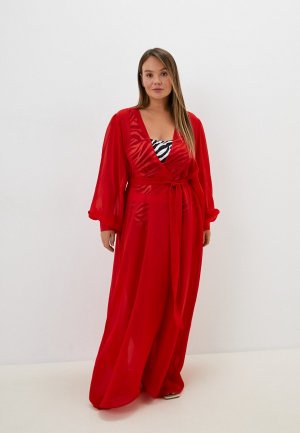 Туника пляжная TrendyAngel. Цвет: красный