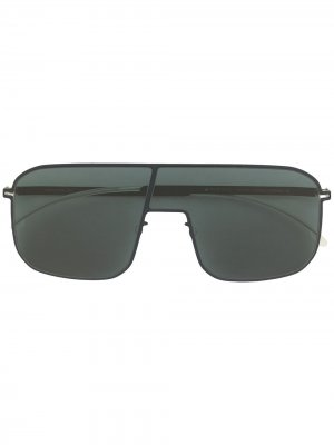 Солнцезащитные очки-авиаторы Mykita. Цвет: синий