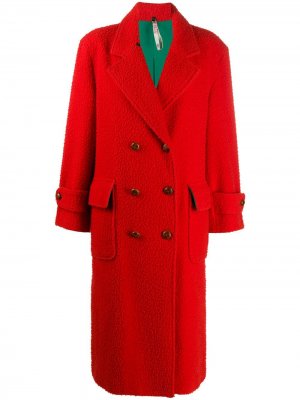 Двубортное пальто 1980-х годов A.N.G.E.L.O. Vintage Cult. Цвет: красный