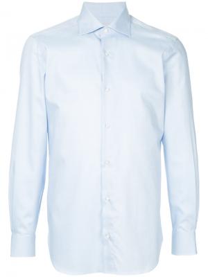 Классическая рубашка Estnation. Цвет: синий