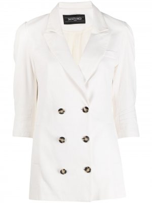 Двубортный пиджак Alison Simonetta Ravizza. Цвет: белый