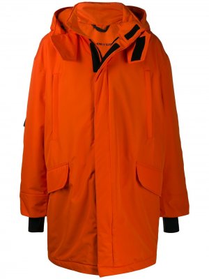 Куртка оверсайз из коллаборации с Templa Raf Simons. Цвет: оранжевый