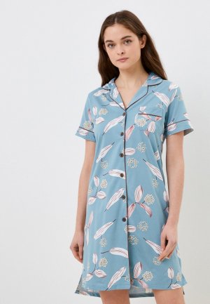 Халат домашний SleepShy. Цвет: голубой