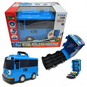 Игрушка-переноска для хранения мини-автомобиля Little Bus TAYO 2-дюймового Mini  без машинок внутри