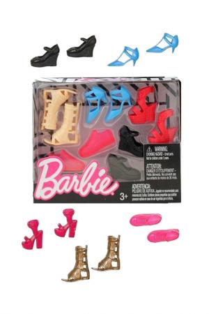 Набор обуви для  5 пар Barbie. Цвет: красный