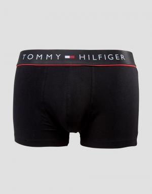 Черные боксеры-брифы Tommy Hilfiger. Цвет: черный