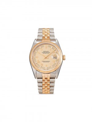 Наручные часы Datejust pre-owned 36 мм 1993-го года Rolex. Цвет: золотистый