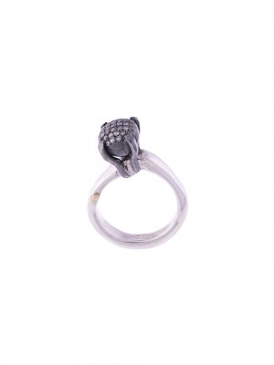 Серебряное кольцо Yoko с бриллиантами Rosa Maria. Цвет: серебристый