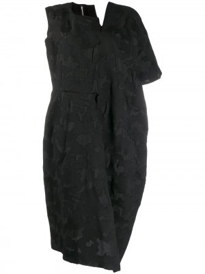 Платье миди асимметричного кроя Comme Des Garçons. Цвет: черный