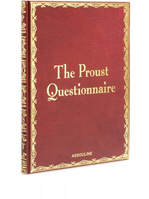 Книга  Proust Questionnaire Assouline. Цвет: красный