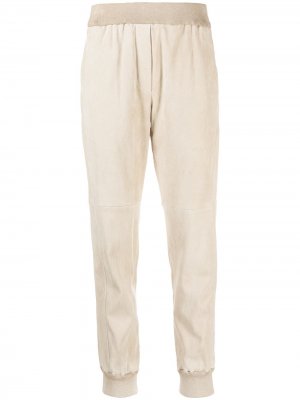 Спортивные брюки с эластичным поясом Brunello Cucinelli. Цвет: нейтральные цвета