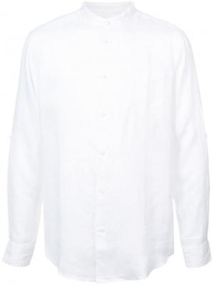 Рубашка с воротником-стойкой Onia. Цвет: белый