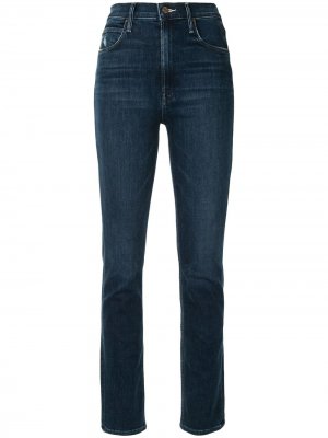 Узкие джинсы  Dazzler Hover с завышенной талией MOTHER. Цвет: синий