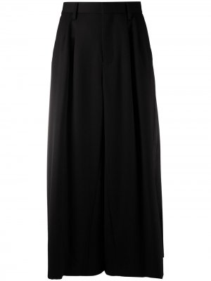 Юбка макси со складками Comme Des Garçons Noir Kei Ninomiya. Цвет: черный