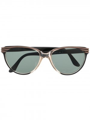 Солнцезащитные очки 1980-х годов в круглой оправе Yves Saint Laurent Pre-Owned. Цвет: черный
