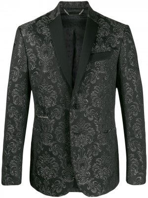 Парчовый пиджак Philipp Plein. Цвет: черный
