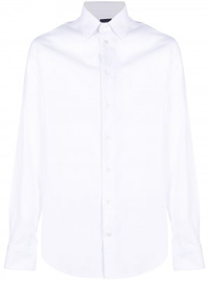 Рубашка с заостренным воротником Emporio Armani. Цвет: белый