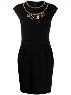 Платье с подвесками Moschino. Цвет: черный