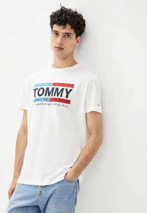 Футболка Tommy Jeans. Цвет: белый