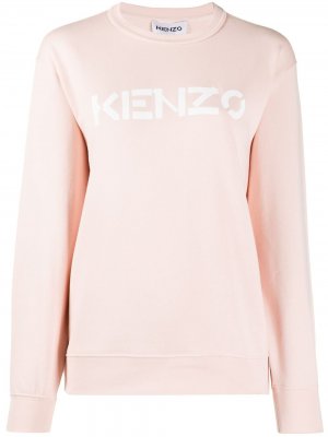 Толстовка с логотипом Kenzo. Цвет: розовый