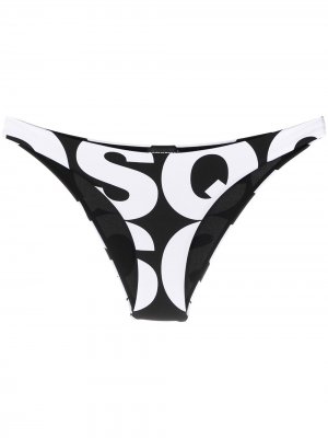 Плавки бикини с логотипом Dsquared2. Цвет: черный