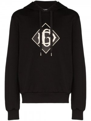 Худи с логотипом Dolce & Gabbana. Цвет: черный